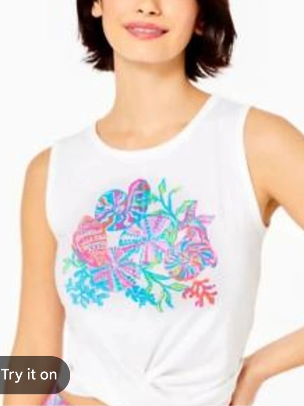 Lilly Pulitzer Luxletic Twist Crop Top